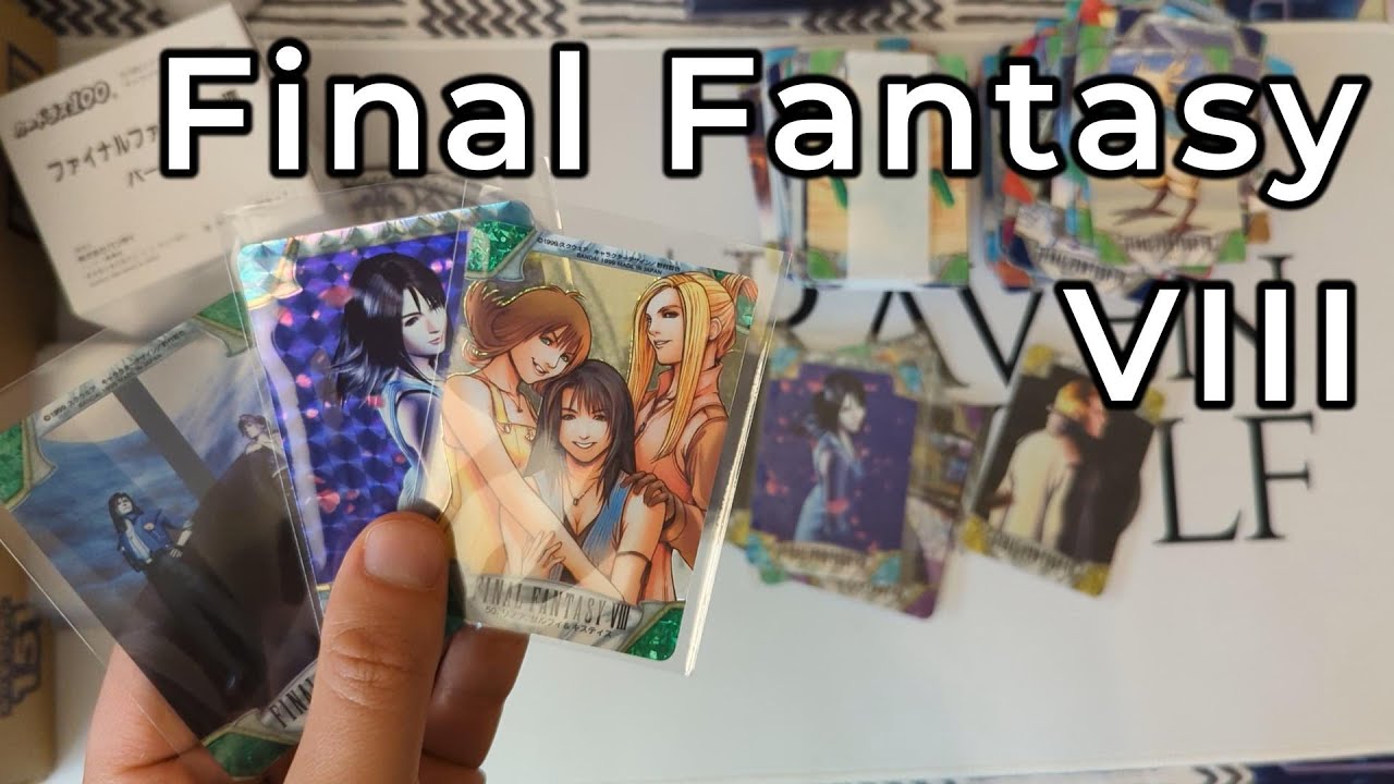 1999 Final Fantasy VIII (FF8) Carddass Box Opening! - YouTube