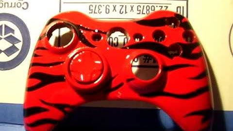 Custom Painted Red Tiger xbox 360 controller