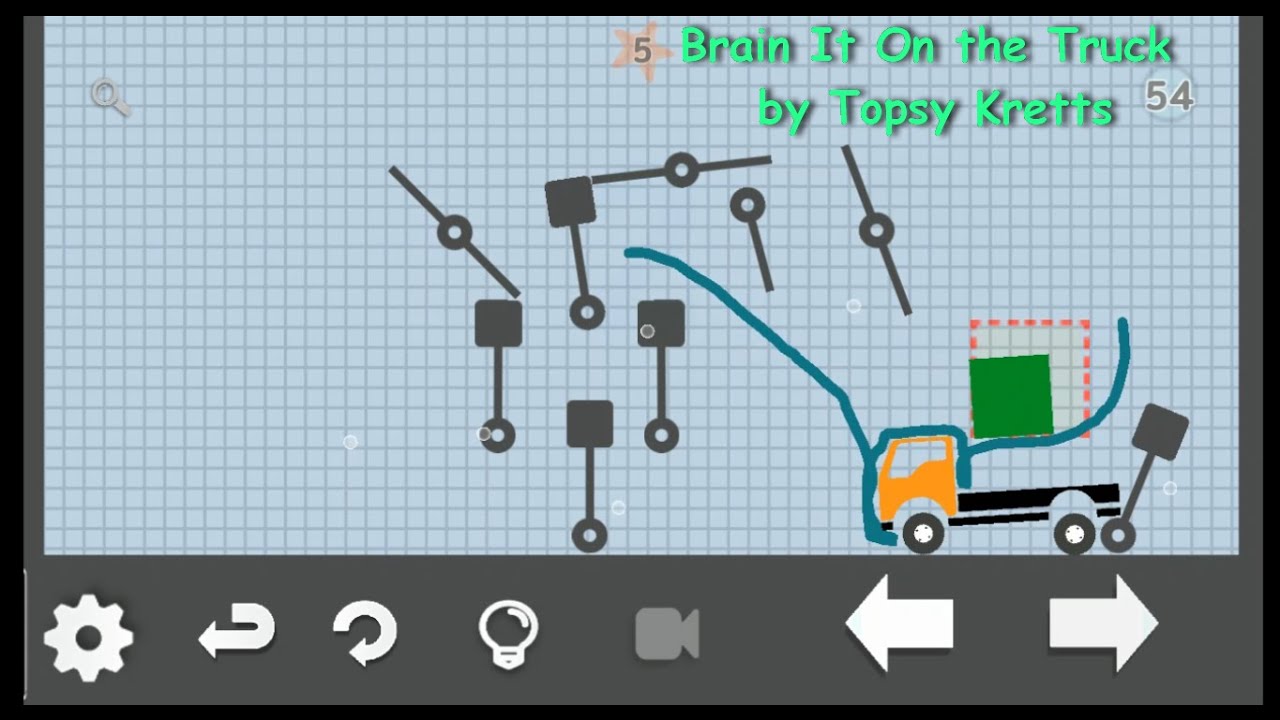 Brain It On the Truck level 54 water 5 stars