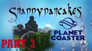 Let's build Planet Coaster Time-Lapse Part 3  - Giant Haunted Castle Roller Coaster [4k 60fps]