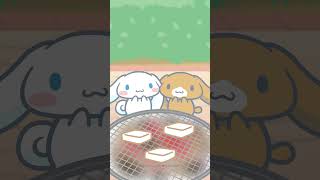 Roast marshmallows with Cinnamoroll and Cappucino! #Cinnamoroll #Sanrio
