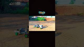 🚜 Mini Tractor Pulling Heavy Trolley! 💪 Amazing RC Tractor Power Test #Shorts#xyz