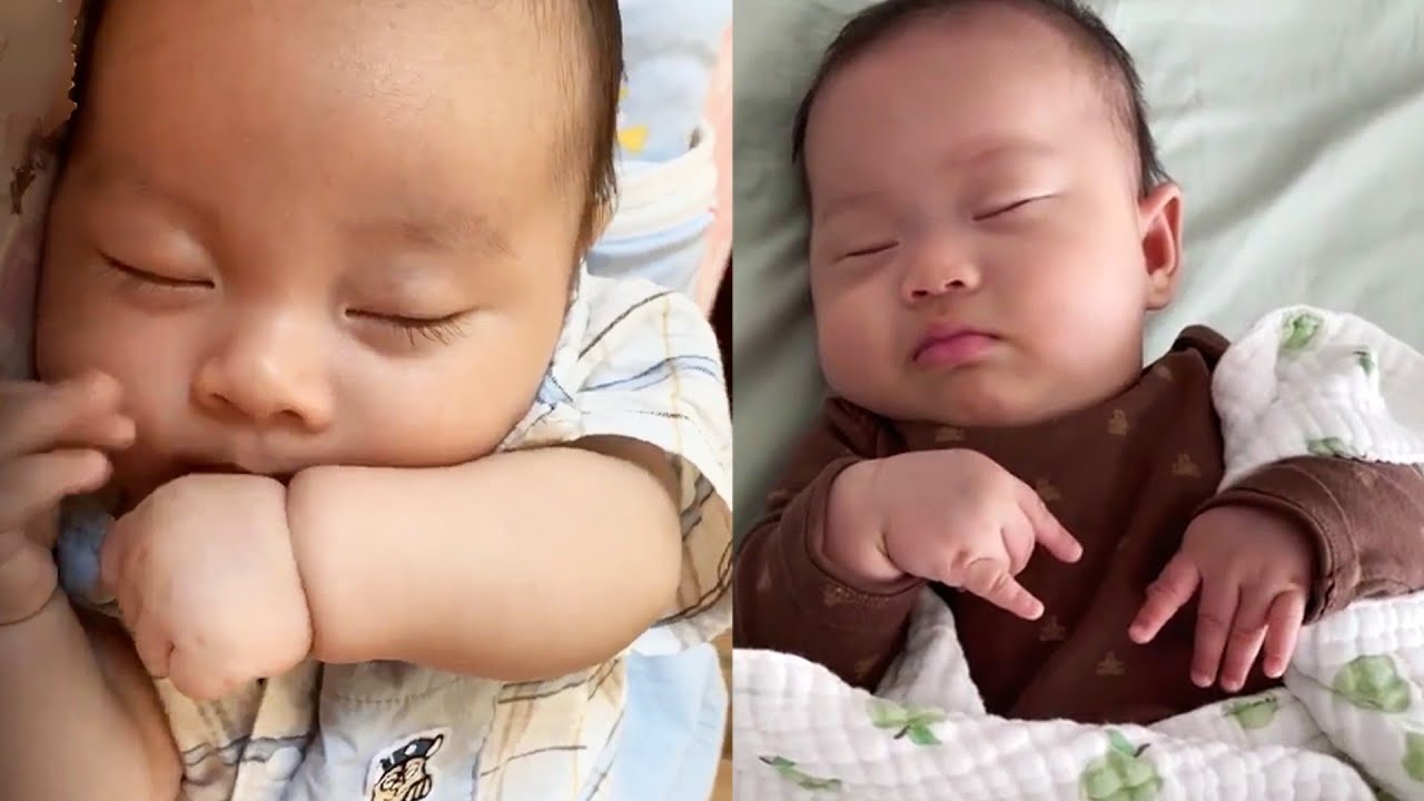 Newborn babies startle reflex. Babies wake up with a start. YouTube