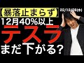 【暴落止まらず】12月40%超暴落しているテスラはまだ下がる?