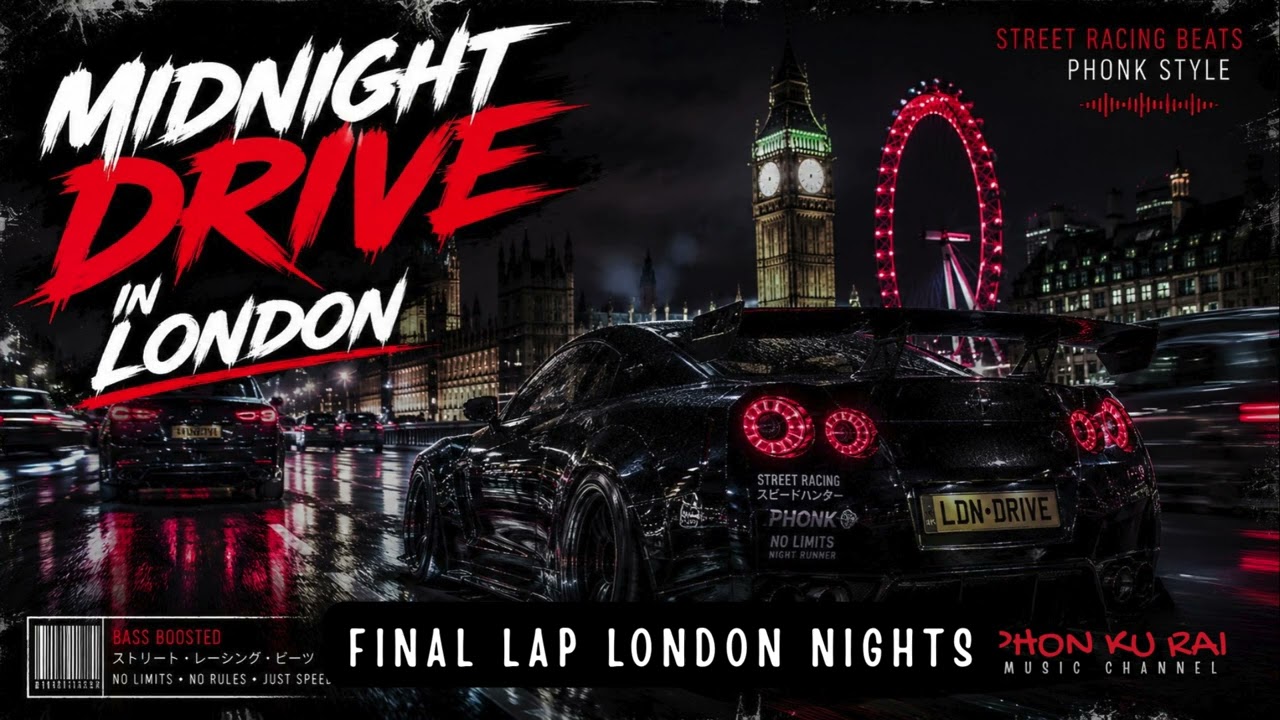 Final Lap London Nights⚡ | MidNight Drive in London | Heavy Bass