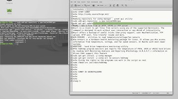 part 1 Conky : Installation of Conky and Conky Manager