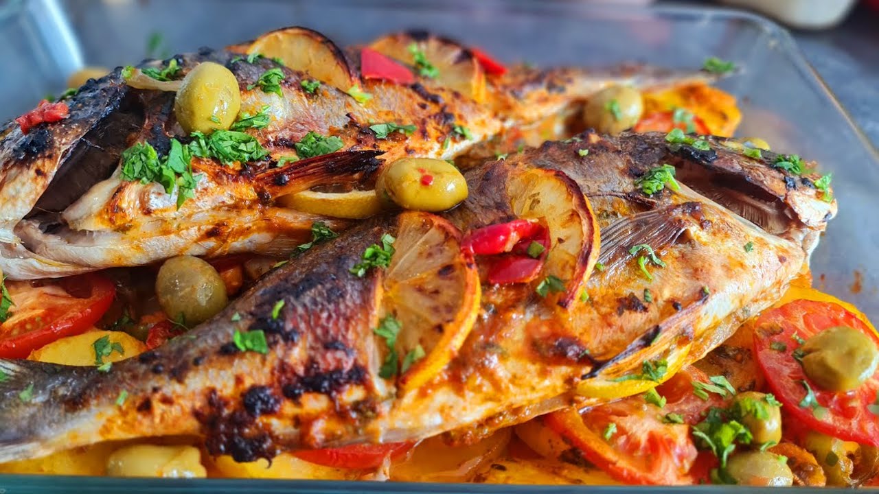 POISSON MARINÉ AU FOUR _ RECETTE AVEC ou SANS THERMOMIX