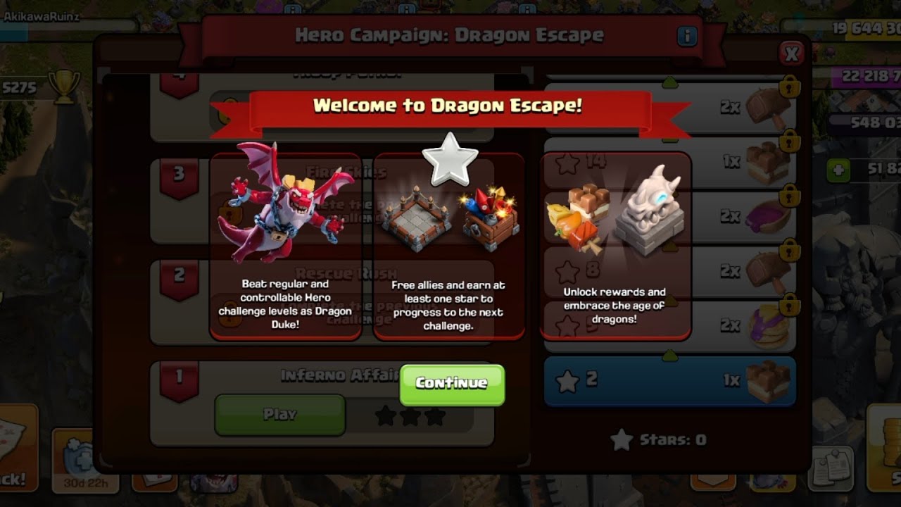 COC - How to 3 Stars Dragon Escape Challenges (1-4)!