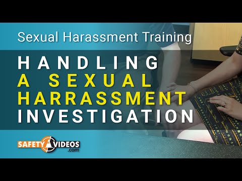 How To Handle A Sexual Harassment Investigation