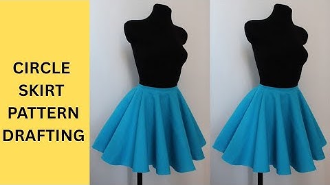 How to draft a full circle skirt and calculate a waist radius step by step beginner friendly