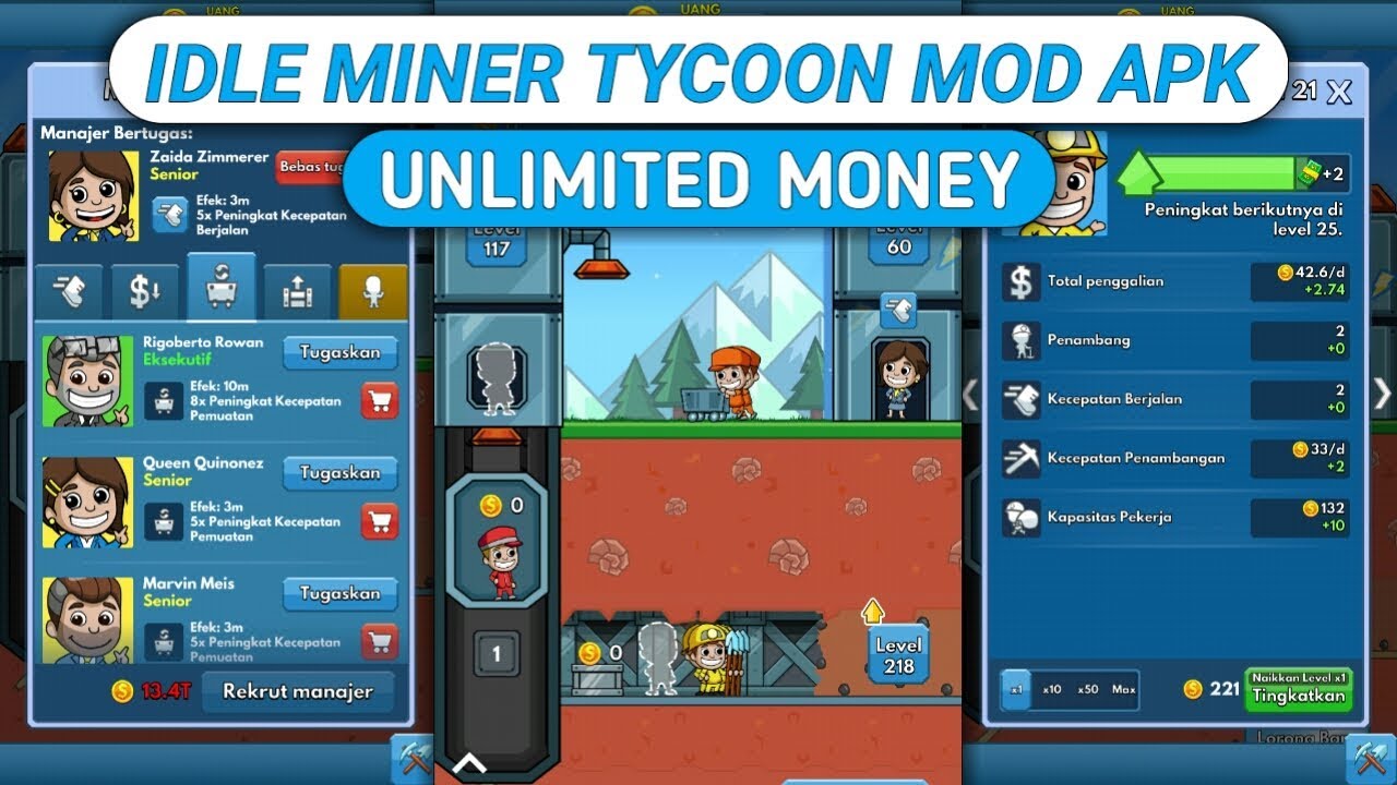 Cara Download & Install Game Idle Miner Tycoon Mod Apk