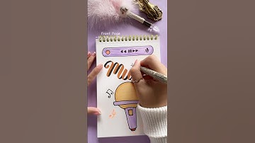 Simple DIY Front Page idea: Music 🎤 #shorts #frontpage #nhuandao