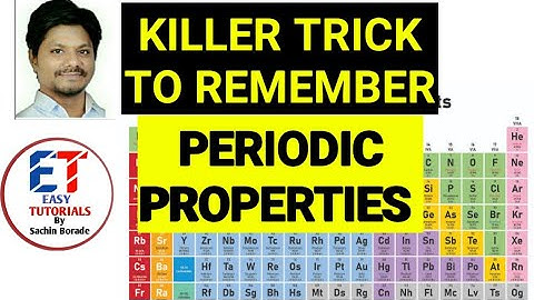 Chemical periodicity in inorganic chemistry | CSIR NET CHEMISTRY TRICKS | Periodic properties
