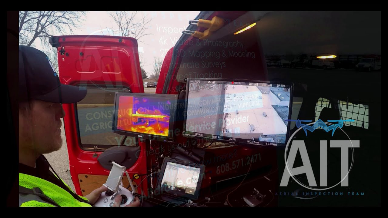 Thermal drones locate damaged roofing, in depth visual demonstration