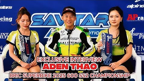 Exclusive interview Aden Thao during final race of the BRIC Superbike 2025 Championship 11/23/2025.