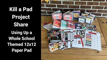 CraftSmith School Pad Project Wrap Up - Used a Whole 12x12 Paper Pad