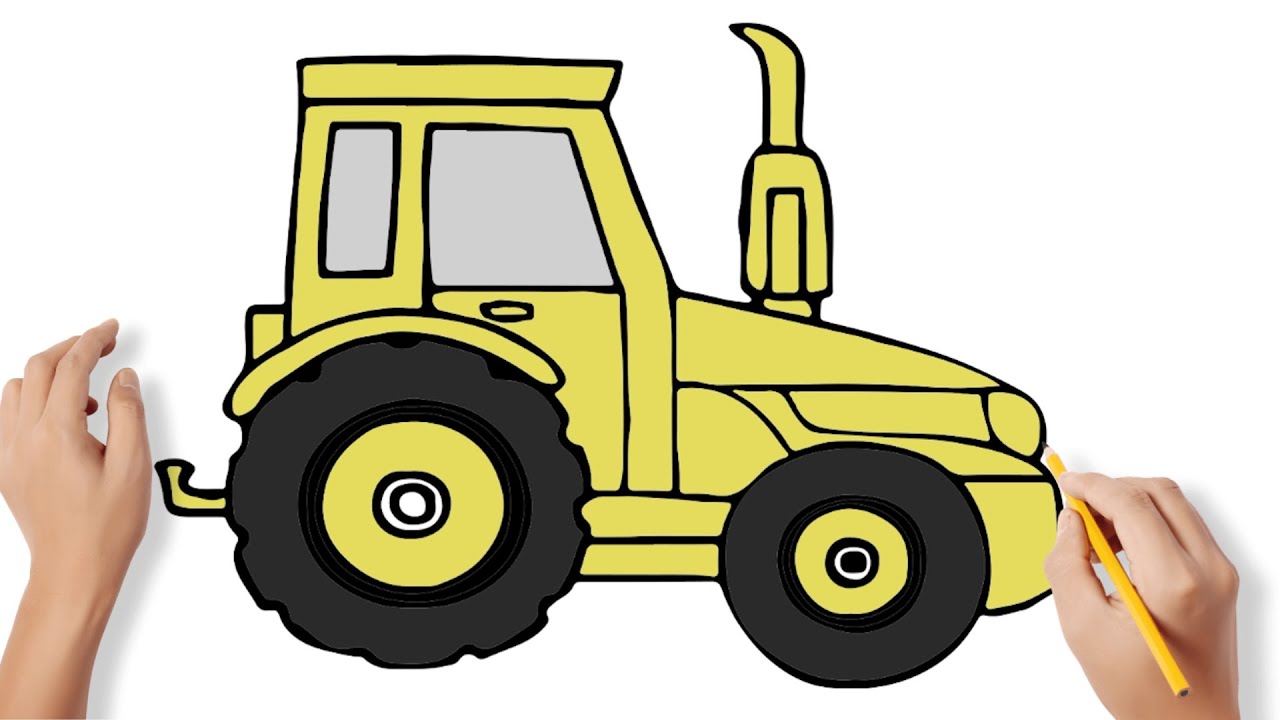 How to Draw Tractor YouTube