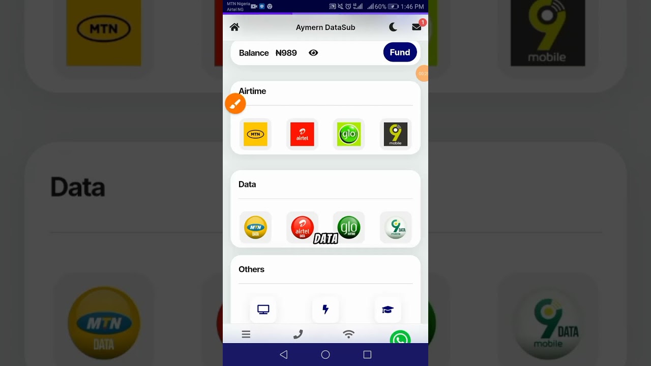A video tutorial on how to purchase data on Aymern Datasub (VTU WEBSITE).