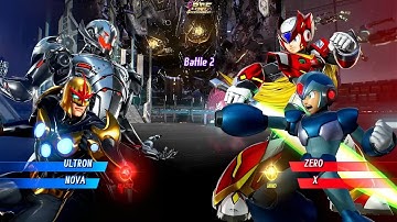 Ultron & Nova VS Zero & Megal Man X - Marvel VS Capcom Infinite