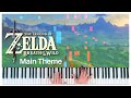 Main theme  the legend of zelda breath of the wild  piano cover  sheet music