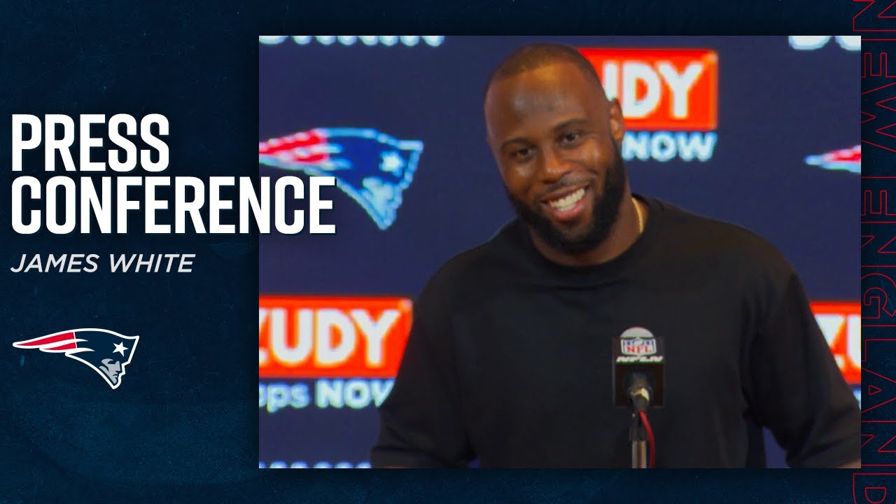 James White on Rhamondre Stevenson's 'Impressive' TD | Press Conference
