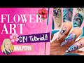 FLORAL NAIL ART TUTORIAL WITH APRES ALCOHOL INK | DIY | NAILPORN