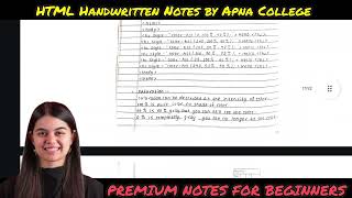 HTML Tutorial by Apna College | Complete HTML for Beginners | Handwritten HTML Notes + Practice