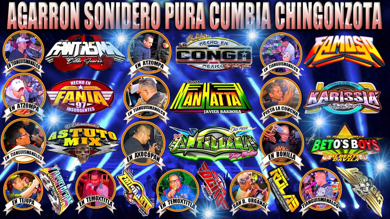 AGARRON SONIDERO VOL  1.  FANTASMA, LA CONGA, FAMOSO, FANIA, MANHATTAN, ASTUTO MIX, Y MUCHOS MAS