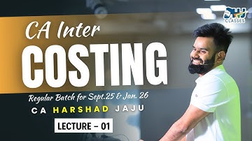 CA Intermediate | Regular Batch Demo Lec 1 Part 1 | CA Harshad Jaju | Sept 2025 & Jan 2026