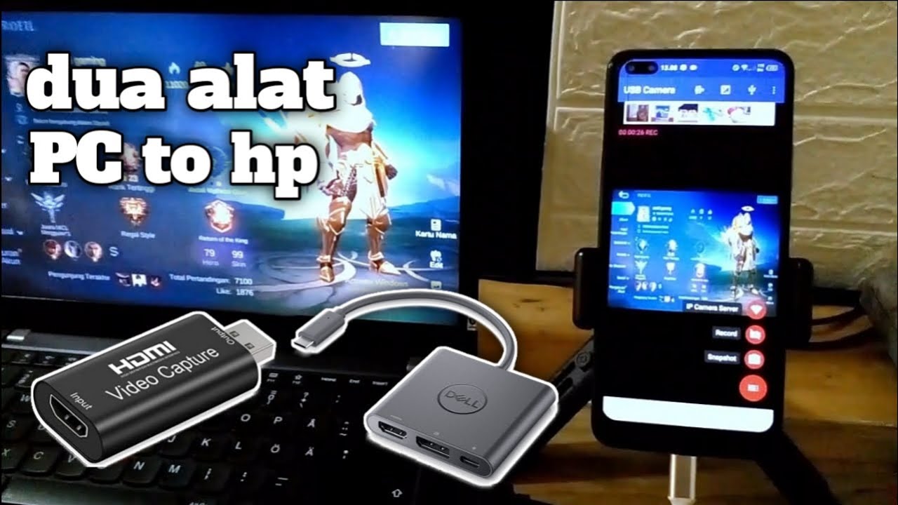 hp jadi monitor‼️ cara menghubungkan PC ke hp (tutorial) YouTube