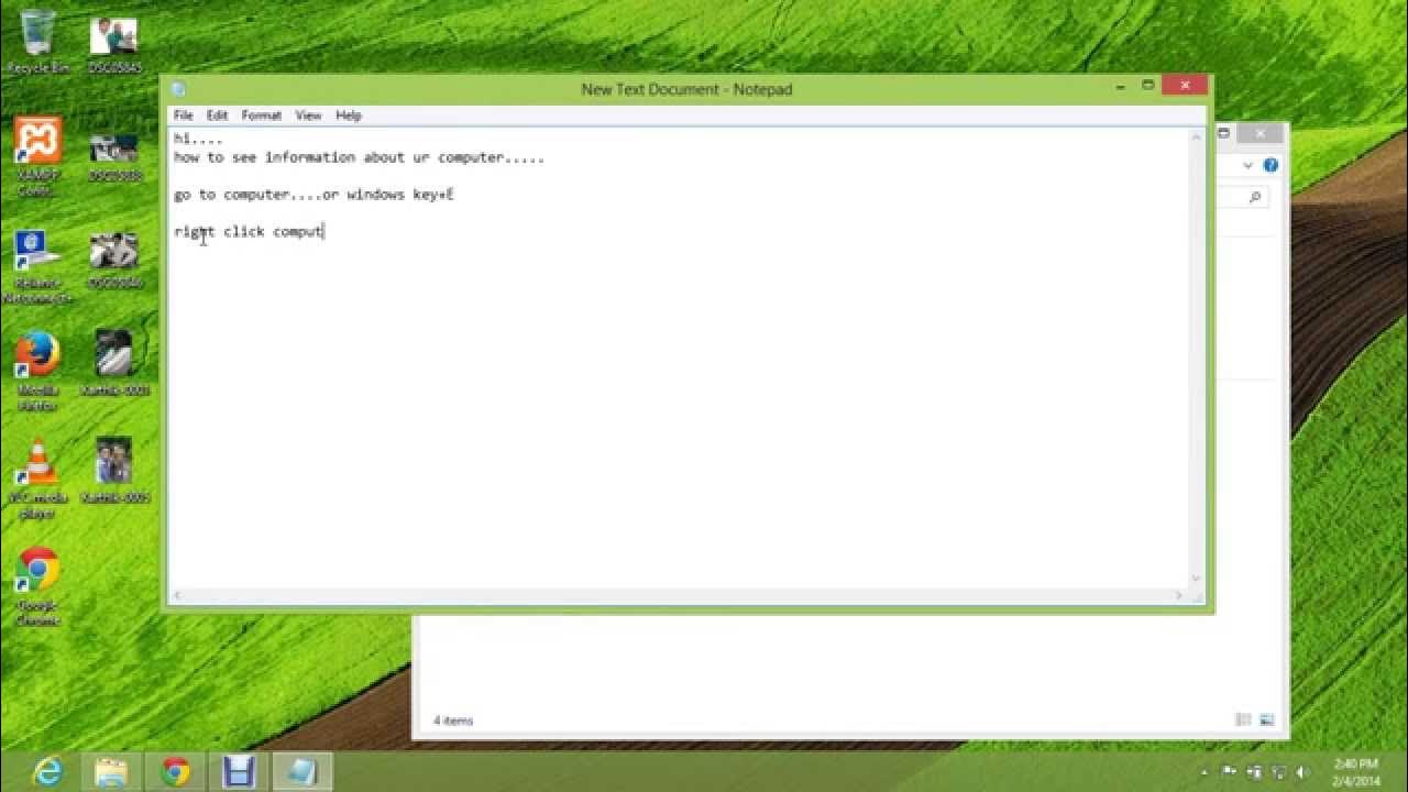 how to see informaton about the computer - YouTube