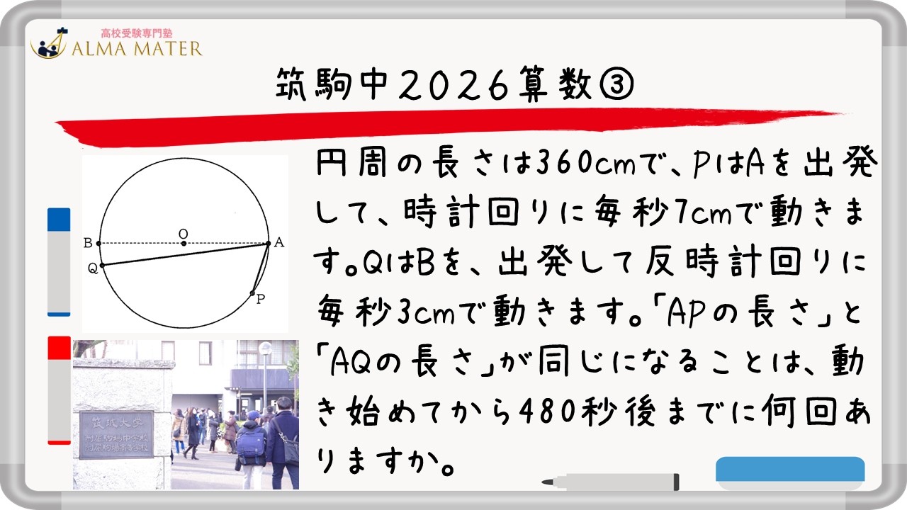 筑駒2026算数：「日本一」の良問を完封する。検証まで完璧な『完全実演』