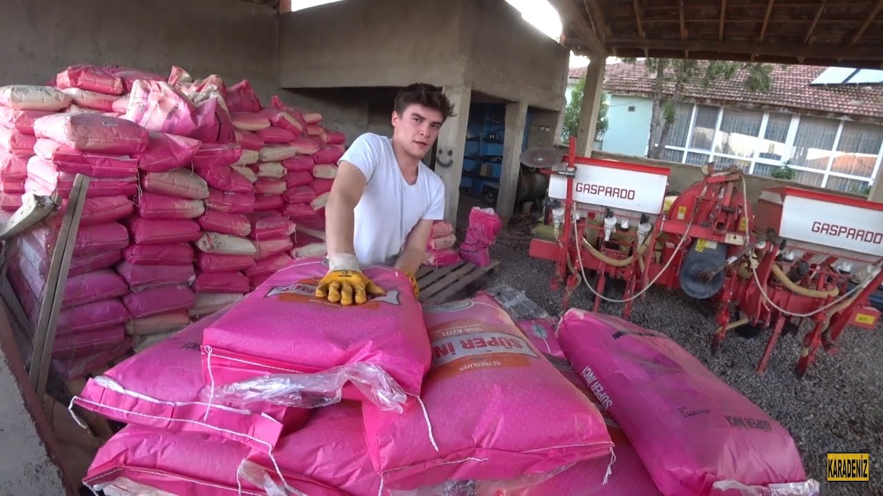 Tarım Vlog #25 || Tek Kişi 4 Ton Gübre Yüklemek