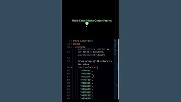 Create multi cursor color design using html CSS and JS | JavaScript Projects