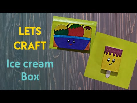 Lets Craft Ice Cream Box with Birdy | Easy Craft | Best out of waste | Craft tee
