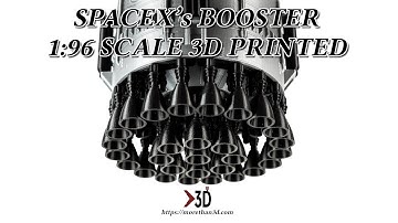SpaceX’s Booster 1:96 scale 3D printed model