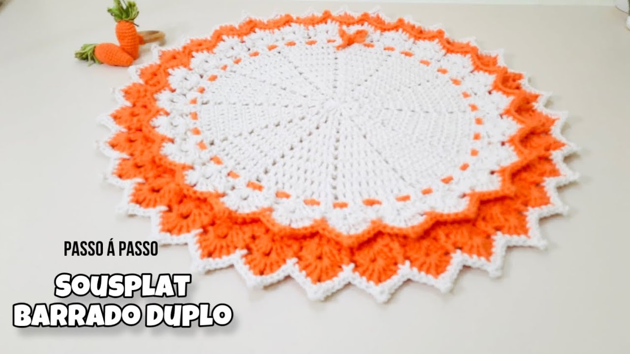 SOUSPLAT BARRADO DUPLO - EDILENEFITIPALDI #jogoamericanodecroche