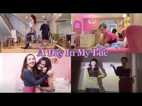 Beby Vlog #113 - Pilates, Bikin Nail-Art, Makan, Foto2 &amp; Nonton w/ Caca🦋🕺🏼💗