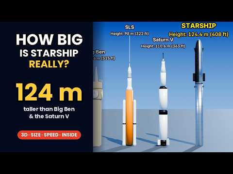How Big Is SpaceX's Starship, Really? Size, Speed & What's Inside (3D Explained)