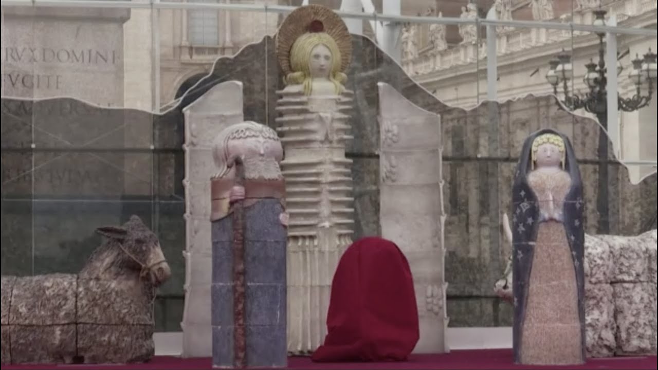 The Vatican's modern interpretation of the Nativity scene draws mixed
