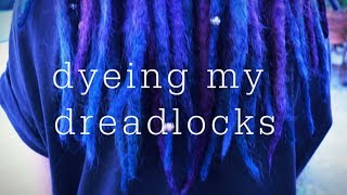 Dyeing my Dreadlocks Blue &amp; Purple