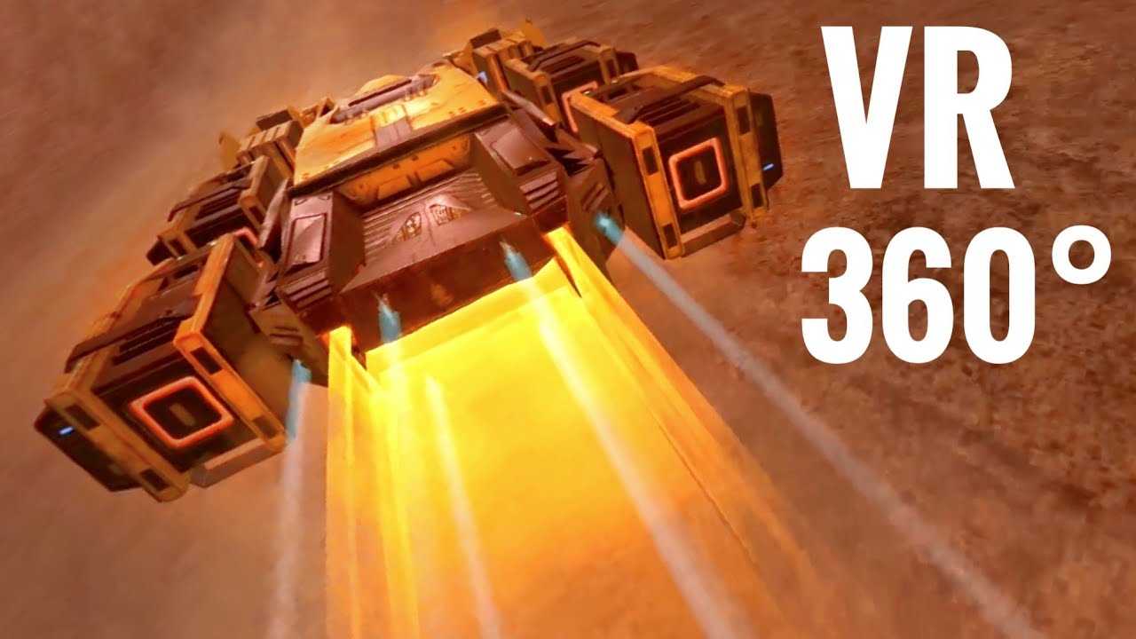 VR 360 Video Spaceship 360° 4K Mars Car Racing Virtual Reality ...