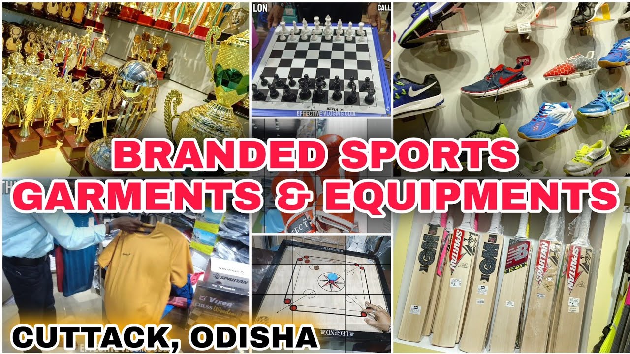 Branded sports Garments and sports equipments wholesale market in Odisha