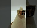 GovDeals: Beautiful, Men's, 24k Gold, Size 8, CZ Cross E