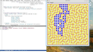 Common Lisp (CL) project implementing maze generator using McCLIM as GUI.