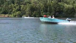Crusing in a '58 Feathercraft . . . .