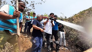 Doğu Türki̇stan Yardim Eki̇bi̇ Yangin Bölgesi̇nde