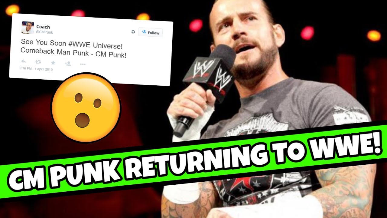 ⚠ NEWS CM PUNK RETURNING TO WWE SOON!!  YouTube