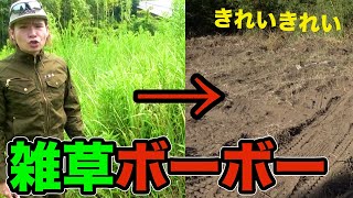 ４日かけて荒れた雑草ボーボー庭を整地したぞい!! 【別荘】　PDS