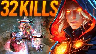 Quas Aghanim's Invoker Insane 32 Kills Game Vs Ember Mid | Dota 2 Invoker